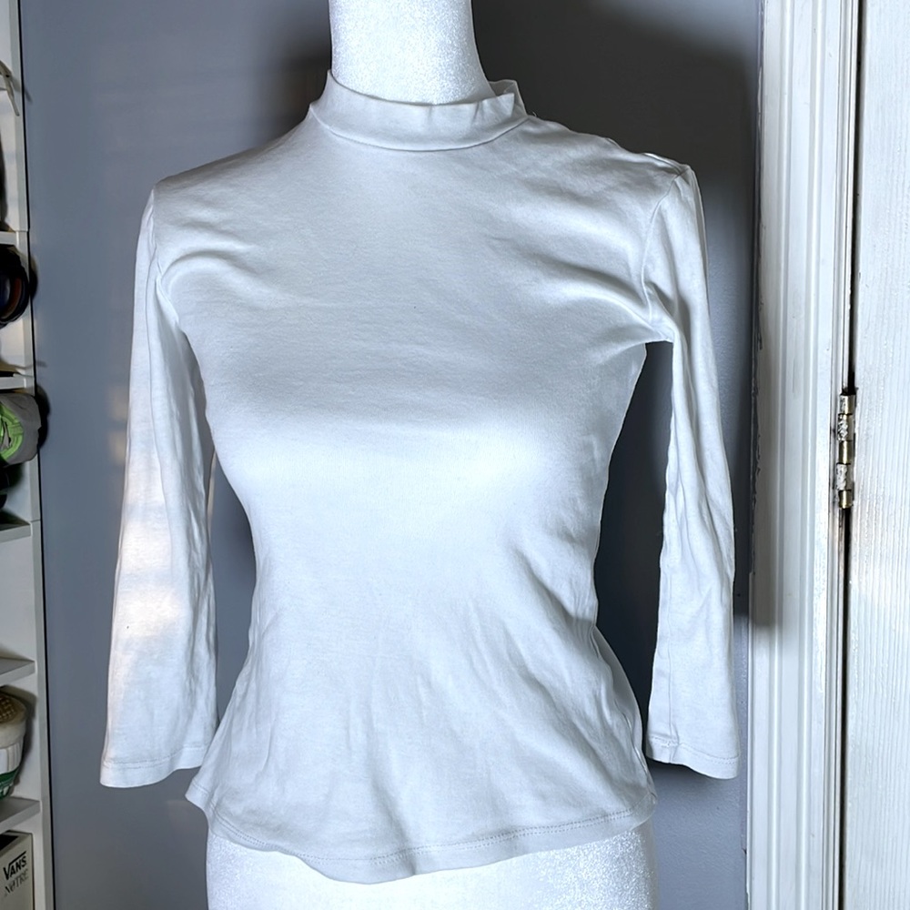 zara white long sleeve